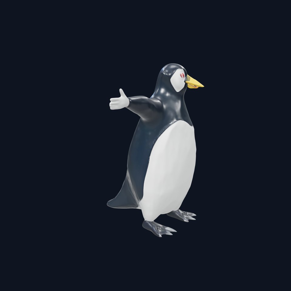 Charming Penguin Character model pack